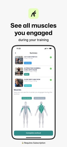 Fitbe Gym & Fitness Coach iPhone screenshot