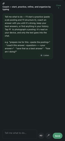 Oriora Interview iPhone screenshot