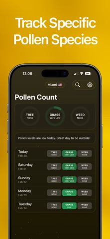 Pollen Count Today: Tracker Screenshot 4 of 4