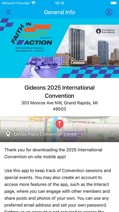 Gideons 2025 Int'l Convention Screenshot