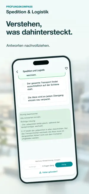 Prüfungskompass Spedition screenshot 3