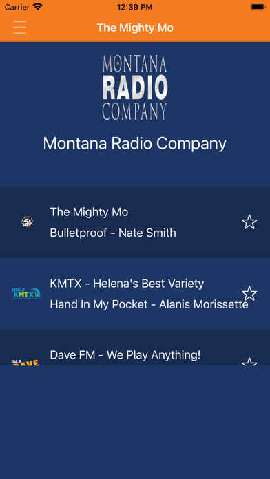 Screenshot 1 of Montana Radio Company App