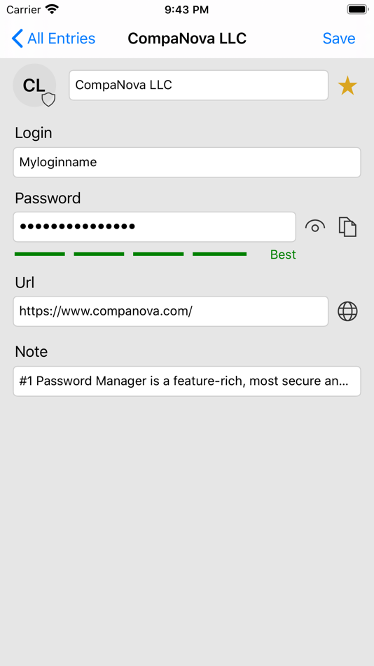 #5. #1 Password Manager (iOS) By: CompaNova LLC