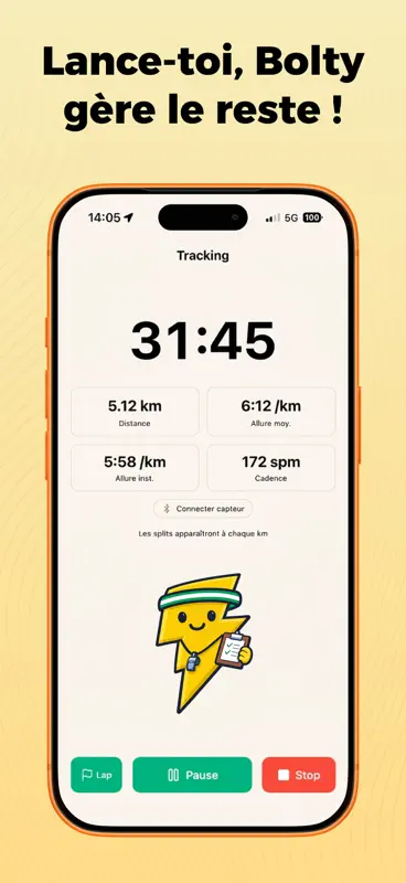 Bolty: Coach IA & Plan Running screenshot 5 of 7