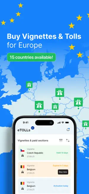 eTOLLs EU: Digital Vignettes screenshot 1