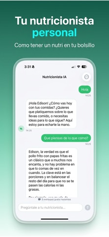 Calorías IA - Bajar de Peso iPhone screenshot