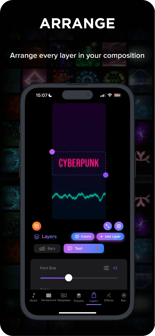 #5. Music Visualizer - Spectrum FX (iOS) Ved: Marvin Krueger