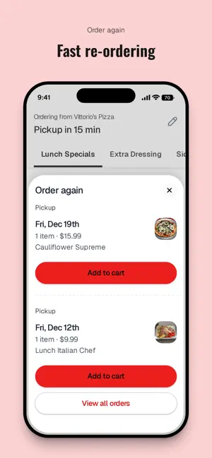 Vittorios Pizzeria screenshot 4