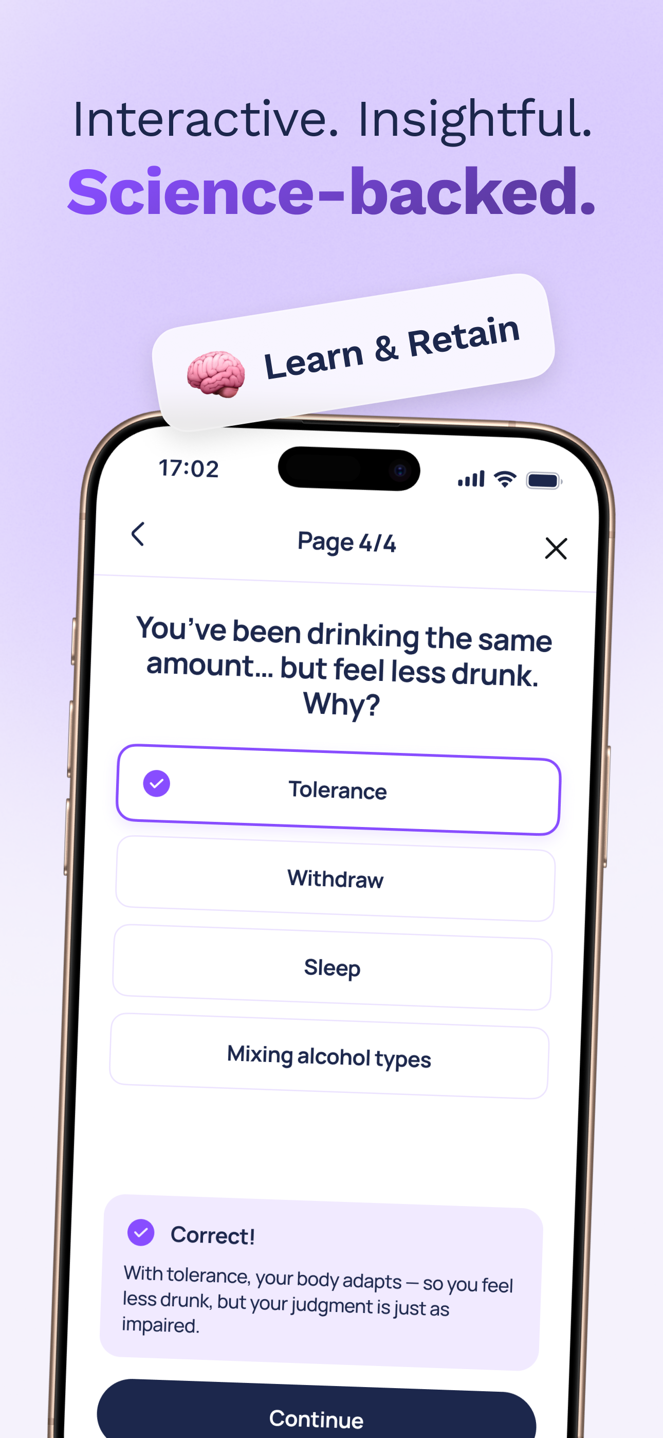 Drink Less · Alcohol Tracker