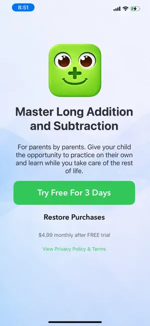 Long Addition and Subtraction screenshot 4