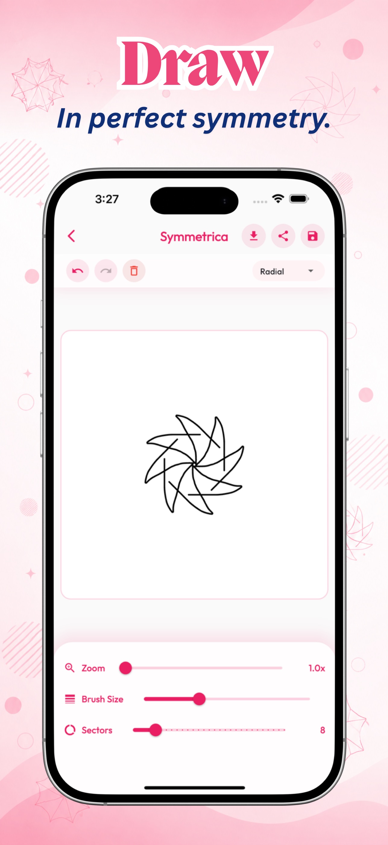 Screenshot 2 of Symmetrica: Art & Coloring