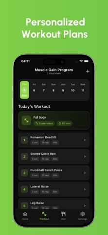 DeFit - Fitness & Nutrition screenshot