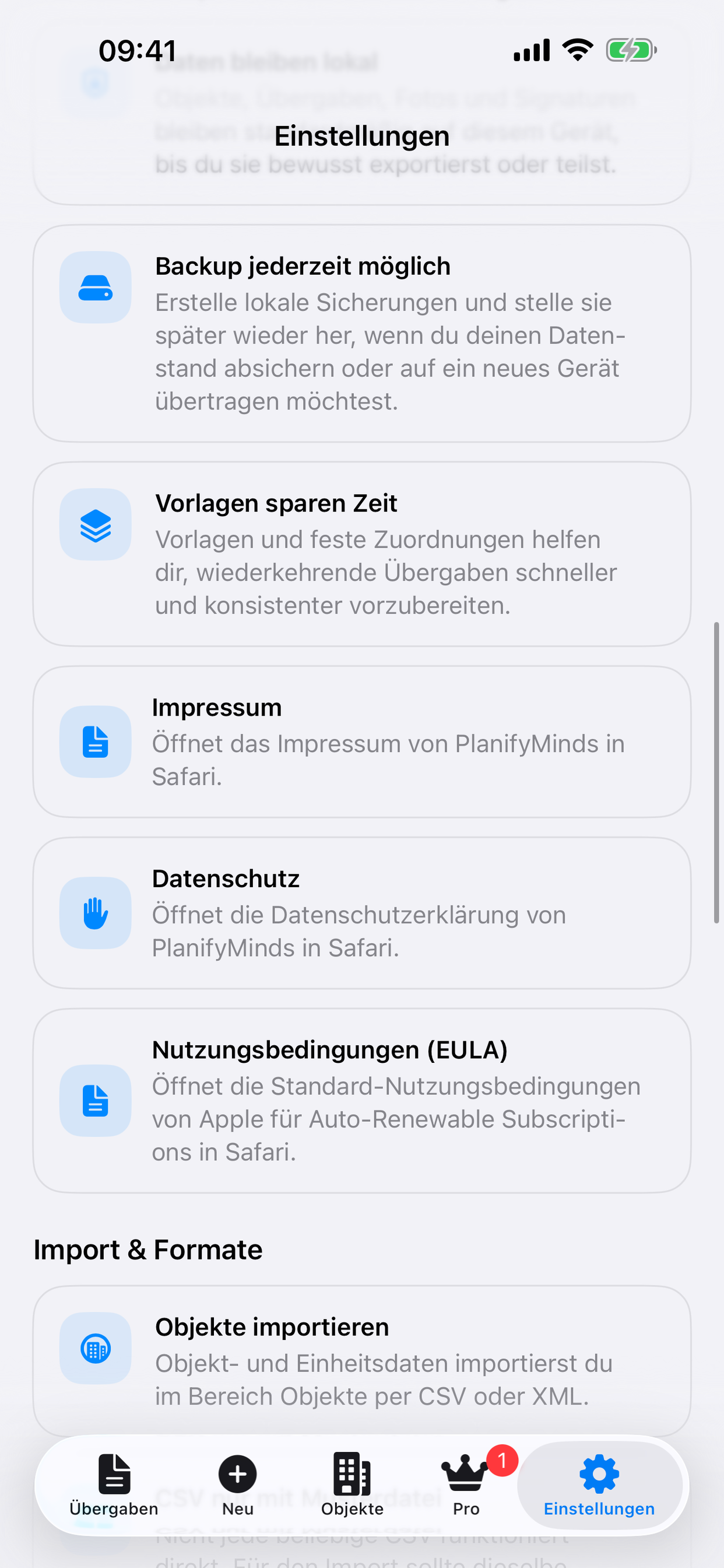 PlanifyMinds Wohnungsübergaben