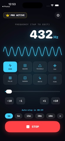 Frequency Generator - Hz Sound Screenshot 2 of 3