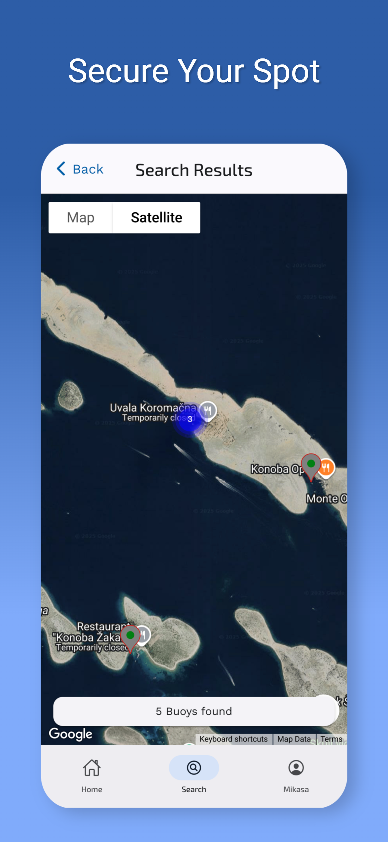 SmartBuoy - Booking