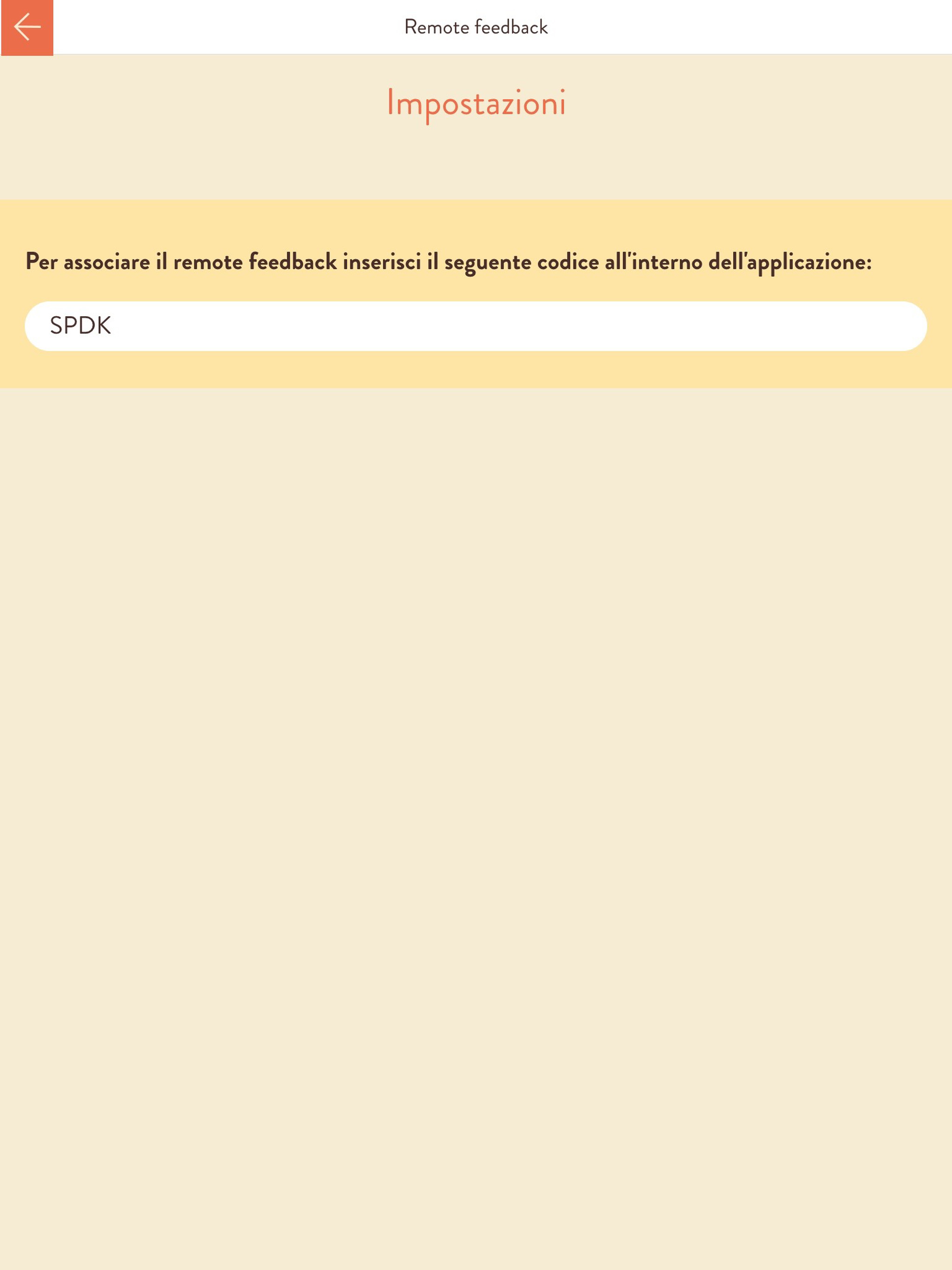 Remote feedback