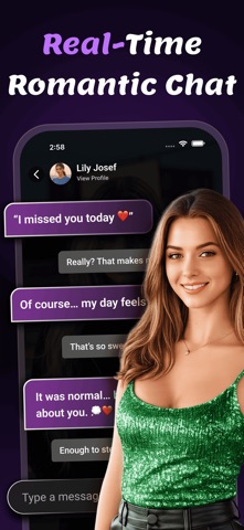 Luvina: Chat with AI Character iPhone screenshot