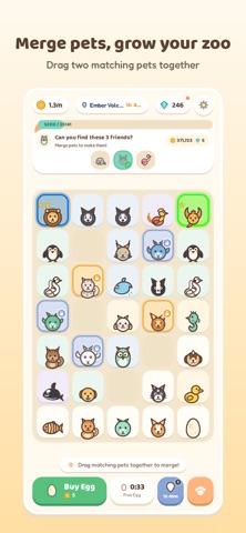 Merge Pets: Cute Animal Zoo screenshot 1