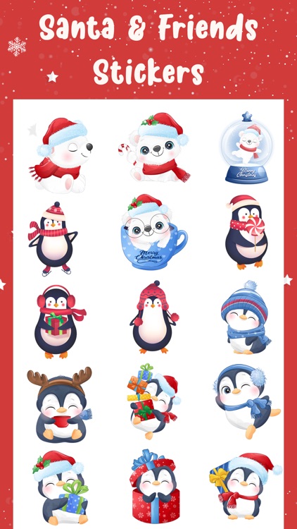 Santa & Friends Stickers