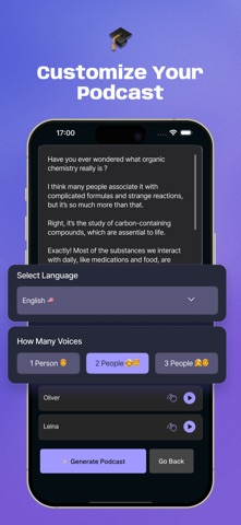 AI Podcast Maker - PODLM iPhone screenshot