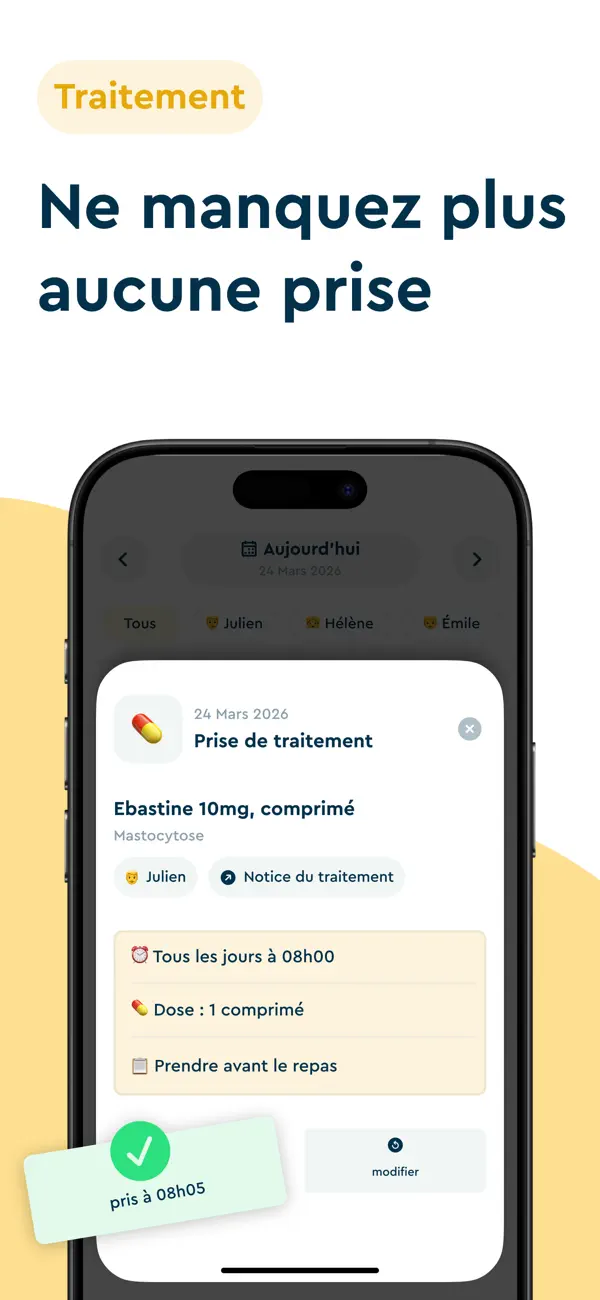 Screenshot #2 pour Peach : rappel de médicaments