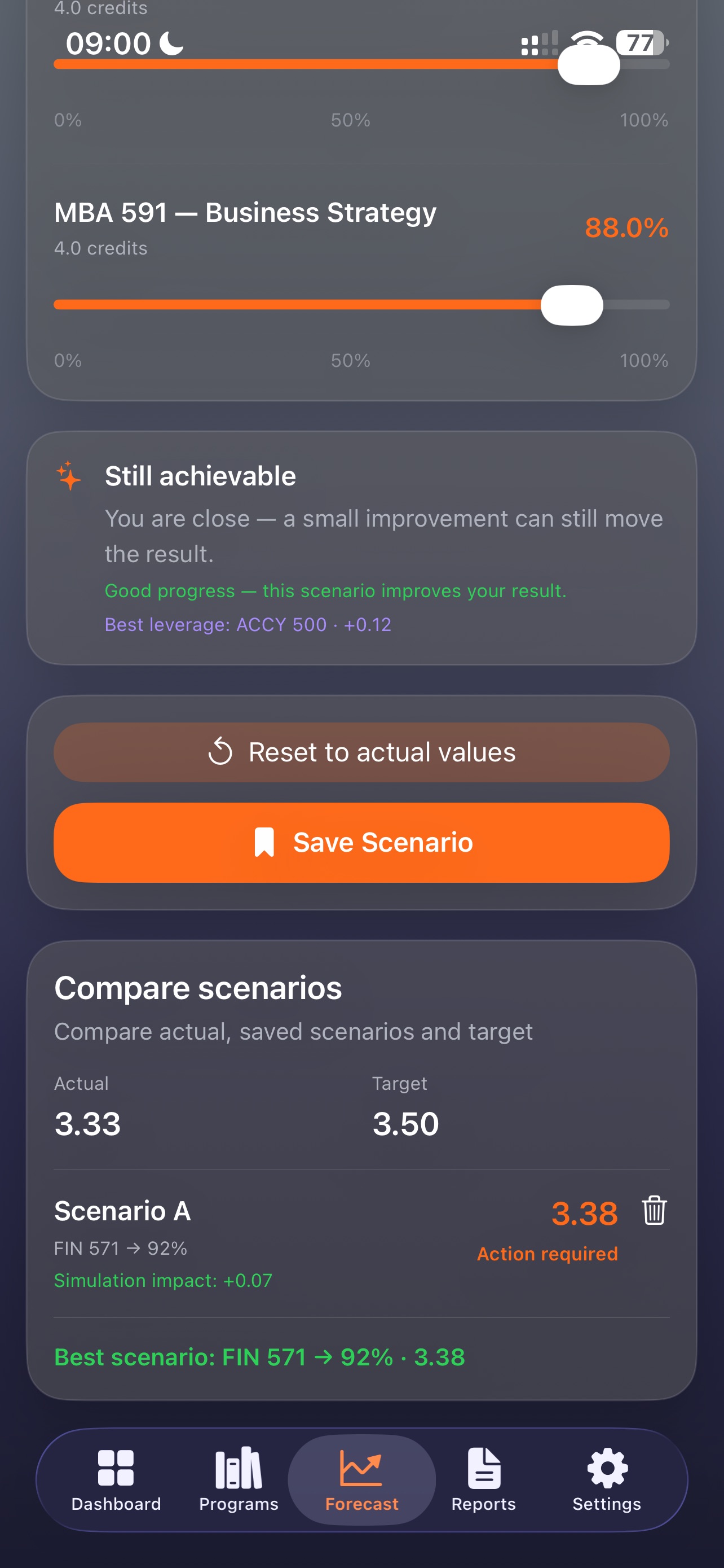 Screenshot 10 of GradeForecast