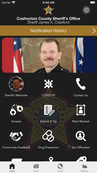 Coshocton County Sheriff Screenshot