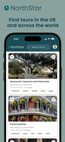 NorthStar: travel audio tours screenshot