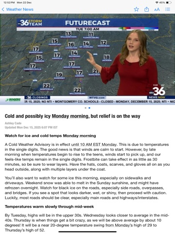 ABC36 iPad screenshot