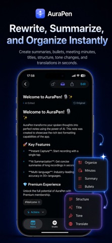 AuraPen - AI Note Taker Screenshot 5 of 10