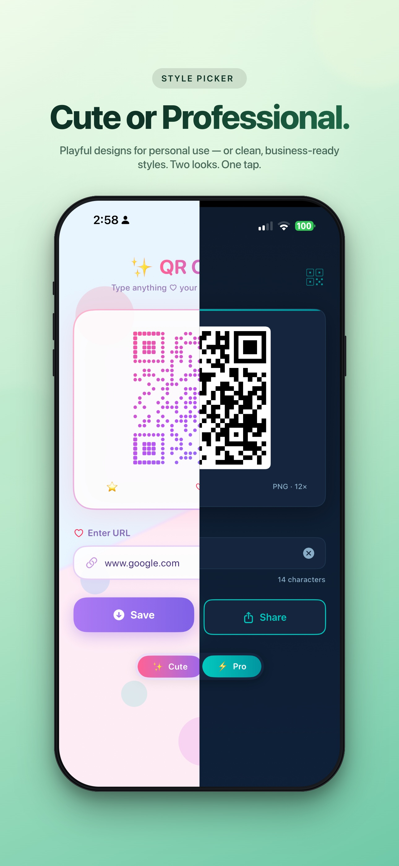 Quick QR Code Generator screenshot 2