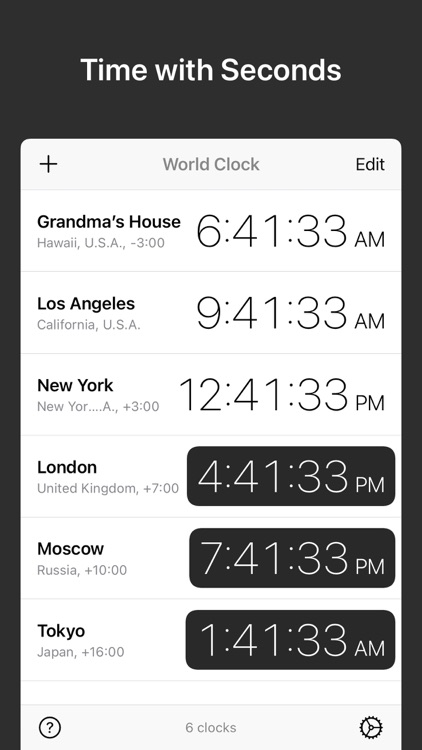 World Clock Time Zone Widgets screenshot-5