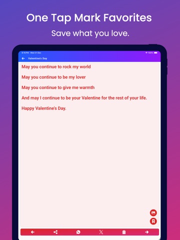 Messages, Quotes and Wishes iPad screenshot