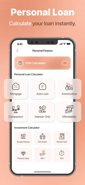 EMI Calculator Planner iPhone screenshot 3