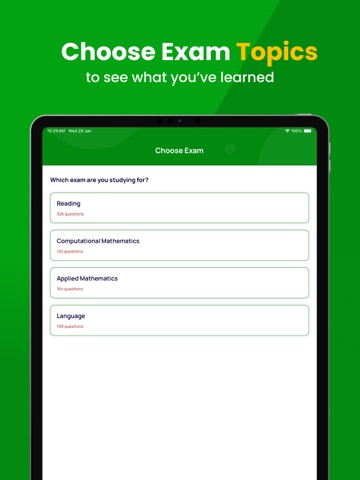 TABE Practice Test iPad screenshot