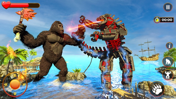 Giant Bigfoot Gorilla Rampage screenshot-3