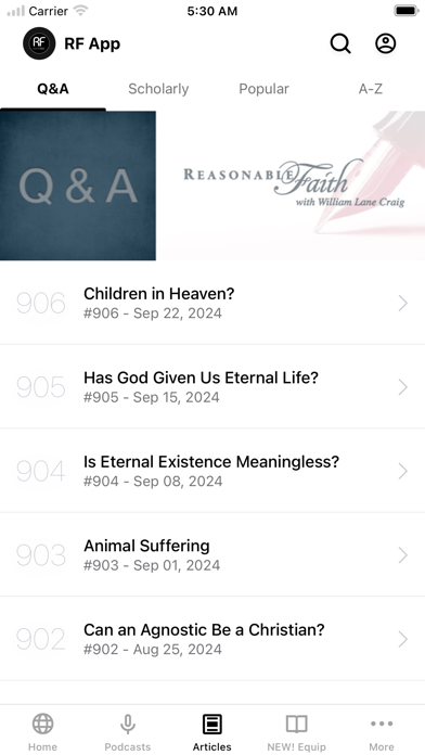 Reasonable Faith App Screenshot 3 - AppWisp.com Reasonable Faith App Screenshot 3 - AppWisp.com