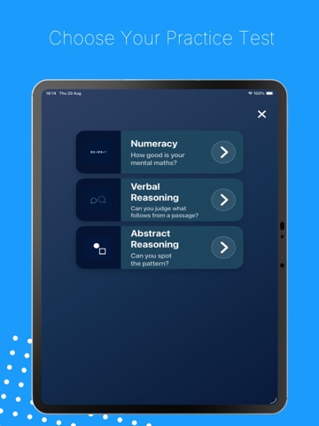 UCAT iPad screenshot
