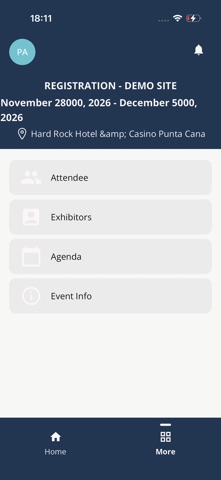 Amadeus Events screenshot