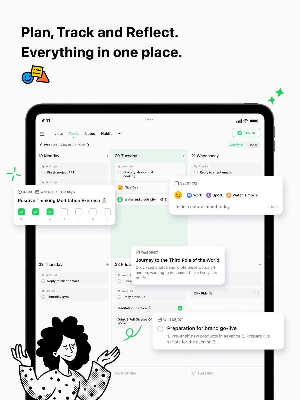 Elisi: AI Planner & To-Do List ipad screenshot 2