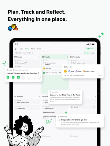Elisi: AI Planner & To-Do List iPad screenshot