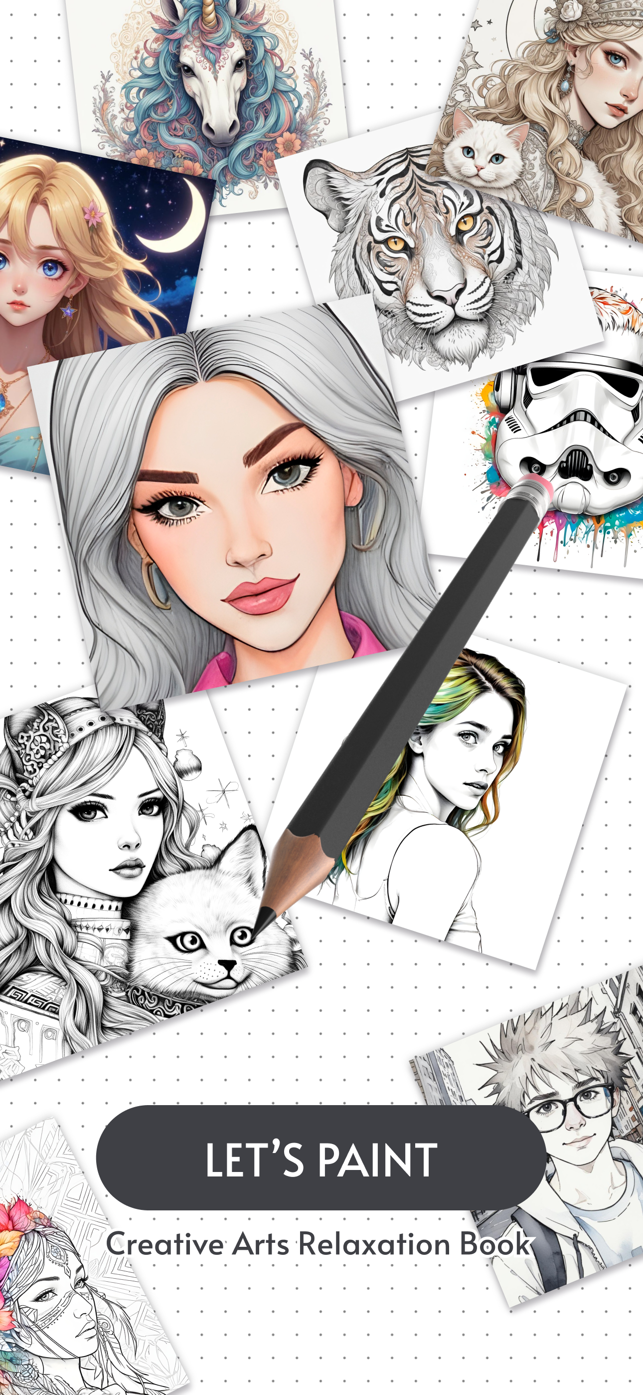 Paint for adults relax ASMR