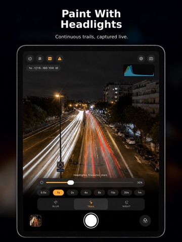 Long Exposure: Slow Shutter iPad screenshot