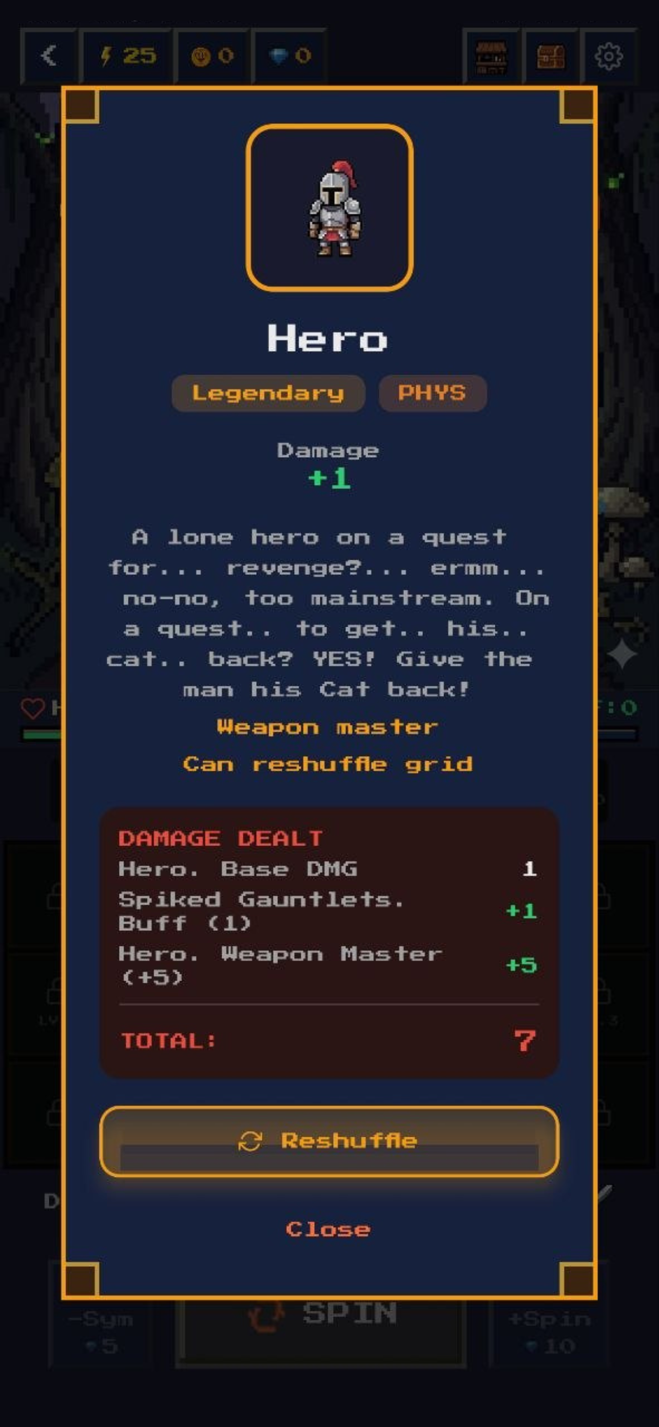 Spin Hero: Pixel Roguelike