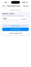 ExamScan: Answer Sheet Grader screenshot