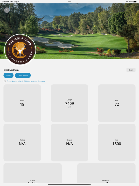 Open Links Golf iPad screenshot 7 - Sports app