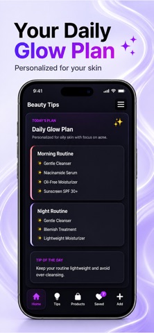 GlowRoutine Skincare Planner Screenshot 2 of 5