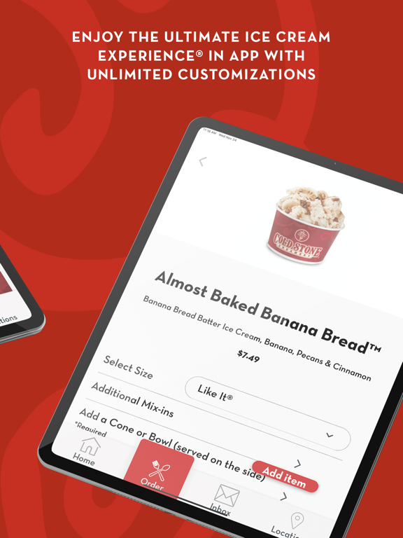 Cold Stone iPad screenshot 3 - Food & Drink app