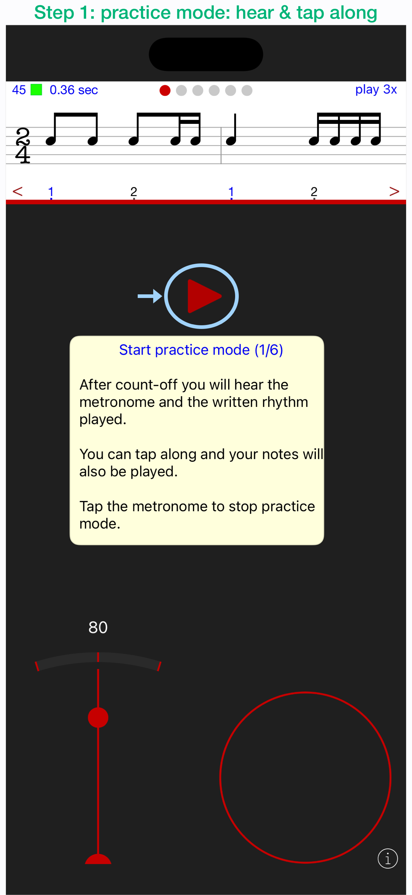 Rhythm Sight Reading Trainer