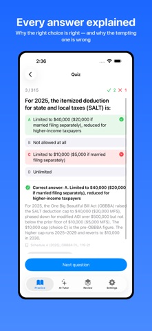 EA Exam Coach: SEE Test Prep iPhone screenshot